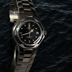 Tag Heuer Kirium luxury Swiss chronograph watch with stainless steel case and bracelet