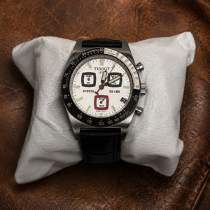 Tissot PRS 516 Swiss chronograph watch panda dial