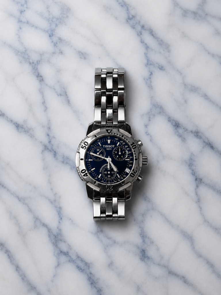 Tissot PRS200 Chronograph Swiss sport watch with stainless steel case and chronograph dial