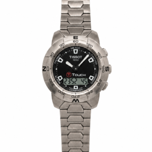 Tissot T-Touch II Titanium luxury watch with titanium bracelet and touch-sensitive sapphire crystal